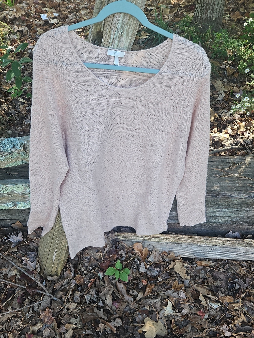 Joie Blush Pink Scoop Neck Knit Sweater